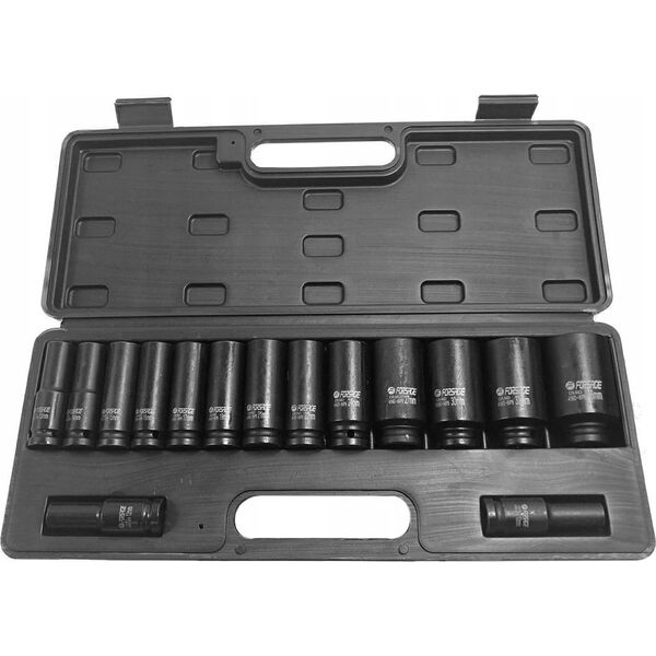Zestaw nasadek udarowych głębokich 1/2" 15el. (12-kątnych) (10-36mm)