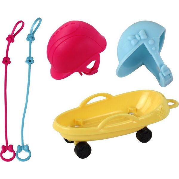 Lalka Dla Dzieci Anlily Łyżwy Pies Sporty Zimowe LEAN Toys