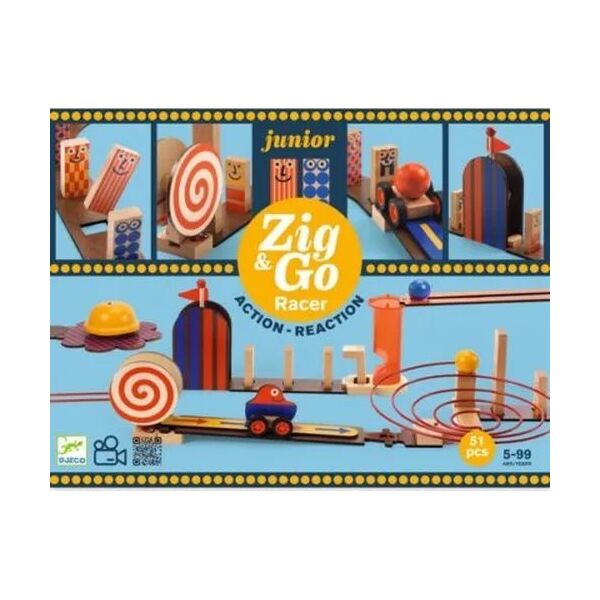 Djeco Djeco - zestaw zig&go 51 element - wyścig