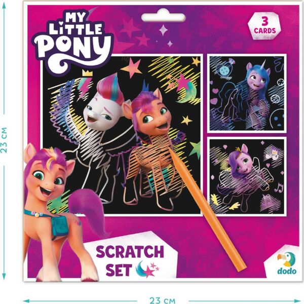 Dodo ZDRAPKA ARTYSTYCZNA MY LITTLE PONY MALOWANIE METODĄ SCRATCH DLA DZIECI