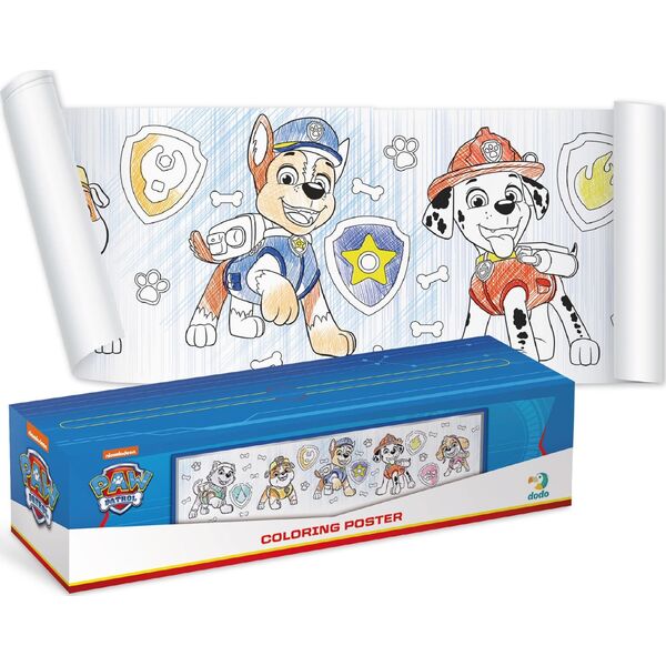 Dodo Kolorowanka W Rolce Paw Psi Patrol Zestaw Kreatywny Do Malowania Rysowania