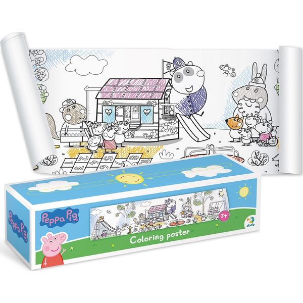 Dodo Kolorowanka W Rolce Świnka Peppa Pig Zestaw Kreatywny Do Malowania Rysowani