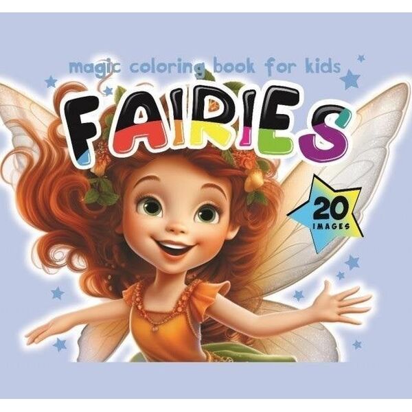 Teka Kolorowanka 140x140 Wróżki Fairies niebieska