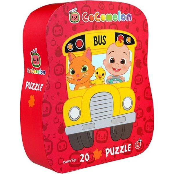 Teka Puzzle dla dzieci w ozdobnym pudełku Autobus