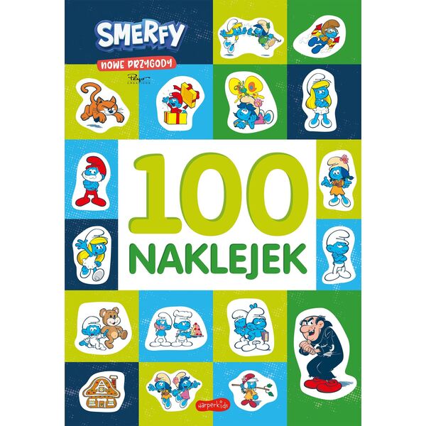 HarperCollins 100 naklejek Smerfy nowe przygody 86404