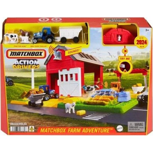 Mattel MB FARMA DZW TRAKTOR FIGURKI HRY42 PUD3