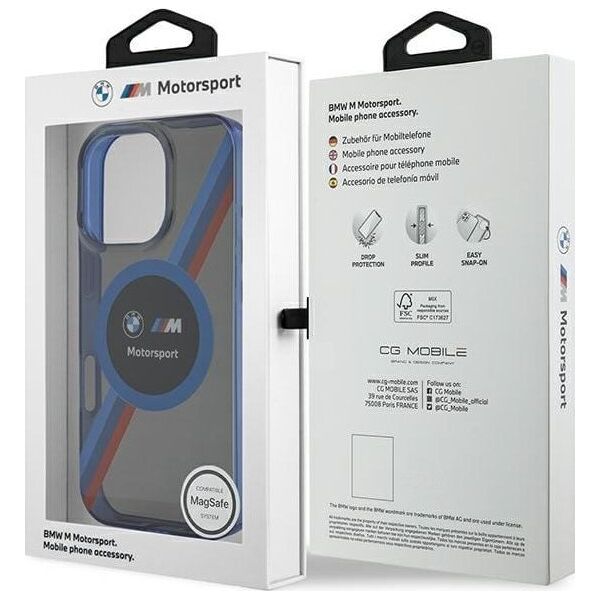 BMW BMW BMHMP16L23HTPUK iPhone 16 Pro 6.3" czarny/black hardcase Motosport IML Circle MagSafe