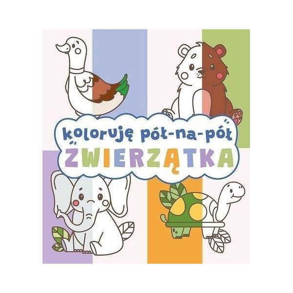 SES Koloruję pół na pół. Zwierzątka