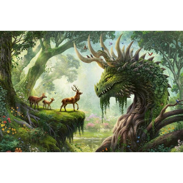 Ravensburger Puzzle 3000 Przebudzenie Le?nego Smoka