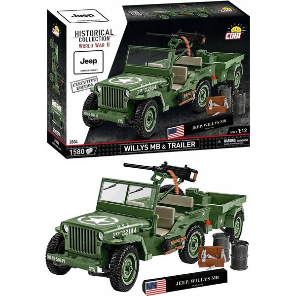 Cobi Executive Edition Willys MB & Trailer