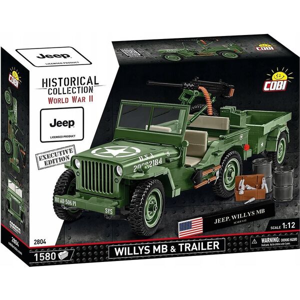 Cobi Executive Edition Willys MB & Trailer