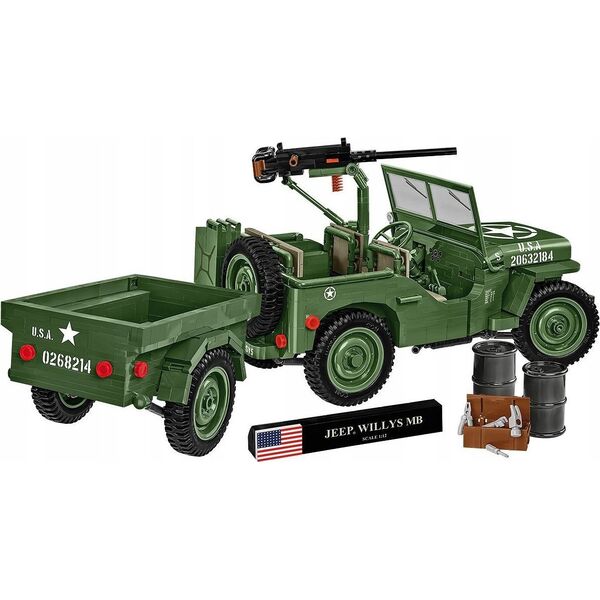 Cobi Executive Edition Willys MB & Trailer