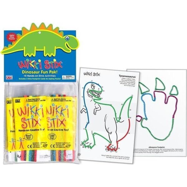 Woskowe sznureczki Party Dino