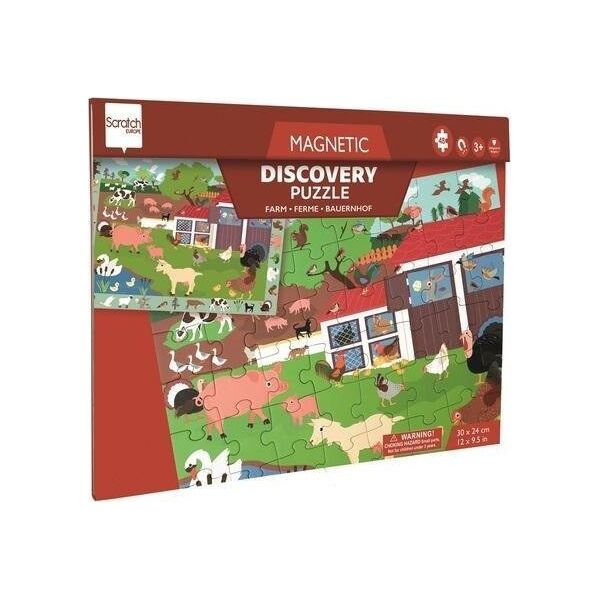 Puzzle magnetyczne i gra 2w1 Farma