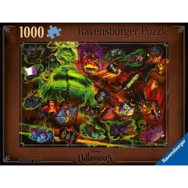 Ravensburger Puzzle 1000 Villainous. Rogaty Król