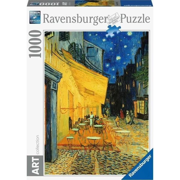 Ravensburger Puzzle 1000 Art Taras kawiarni w nocy