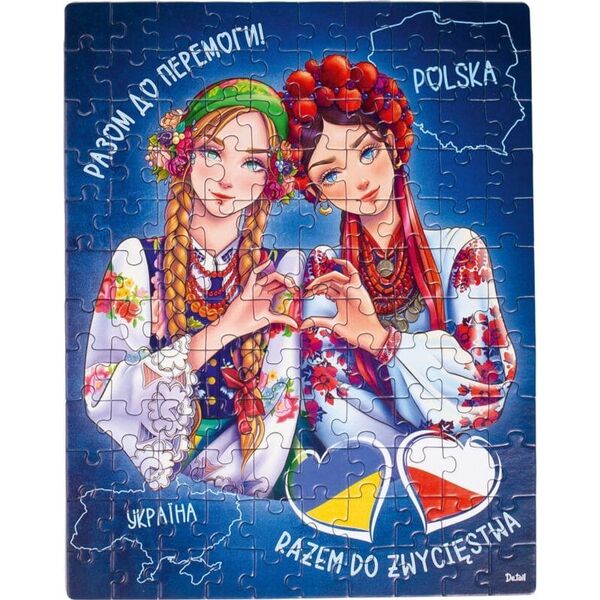 Roter Kafer PUZZLE KOBIETY UKRAINA POLSKA ZESTAW UKŁADANKA 120 ELEMENTÓW ROTER KAFER