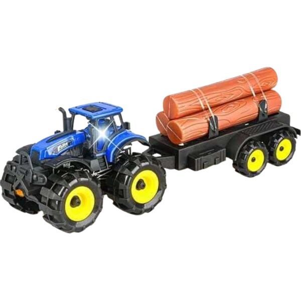Traktor Rolniczy Ciągnik Maszyna Odczepiana Przyczepka Drewno Pojazd