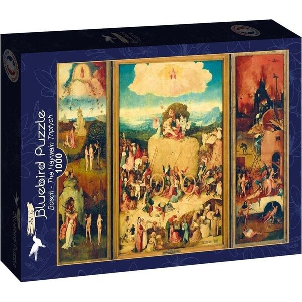 Puzzle 1000 Wóz z sianem - Tryptyk, Bosch