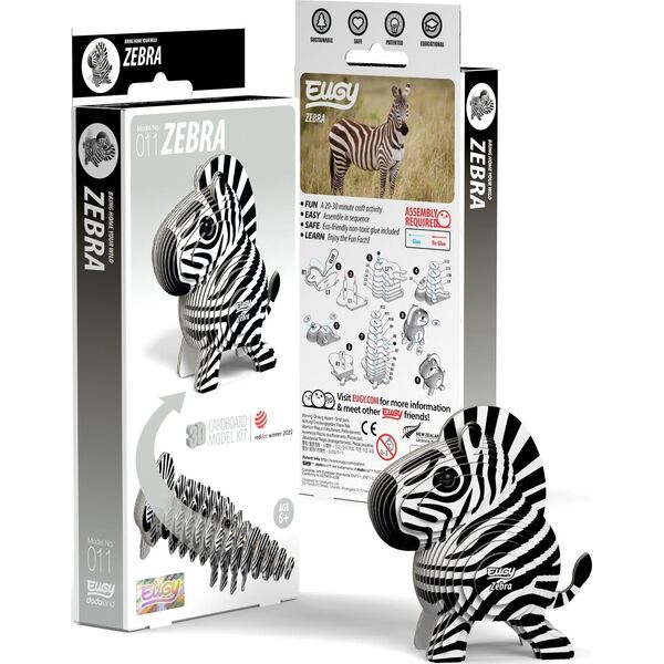 Zebra Eugy. Eko Układanka 3D