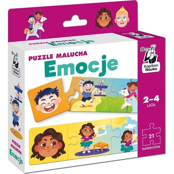 Kapitan Nauka. Emocje. Puzzle malucha