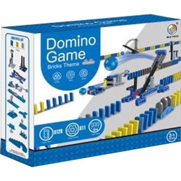 Gra domino tor przeszkód z kulką