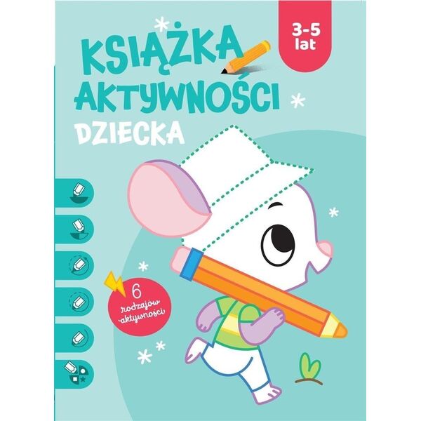 Książka aktywności dziecka 3-5 lat. Niebieska