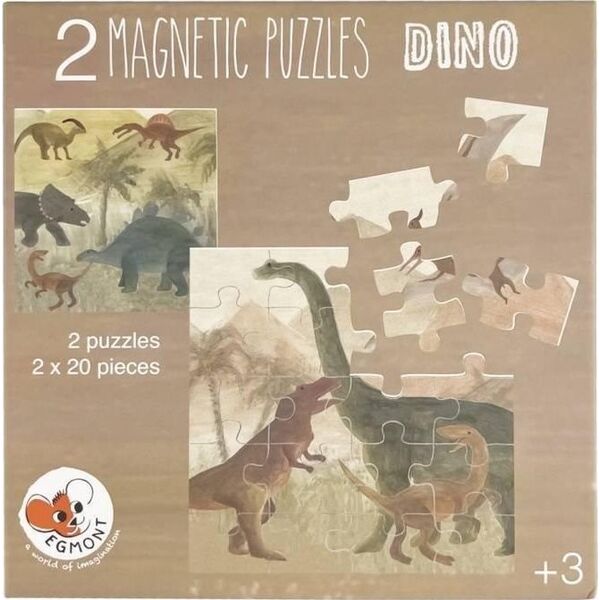 Puzzle magnetyczne Dinozaury