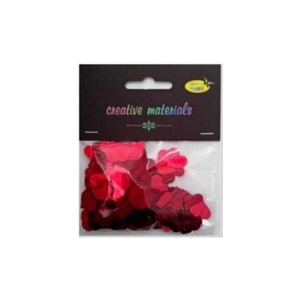 Cekiny serca czerwone 20g