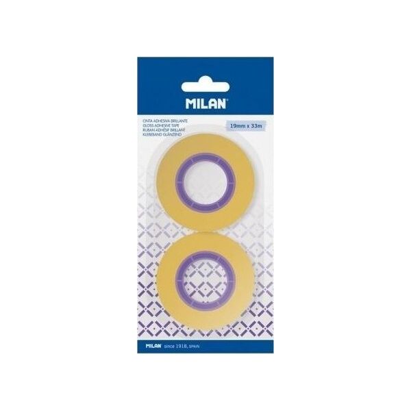 Taśma przezroczysta 19mm x 33m 2szt MILAN