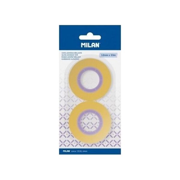 Taśma przezroczysta 12mm x 33m 2szt MILAN
