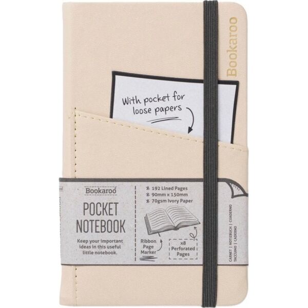 Bookaroo Notatnik Journal Pocket A6 - Kremowy