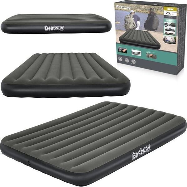 Bestway 2-osobowy dmuchany materac Queen Tritech Air 203x152x25cm 6713N EDUKAMP