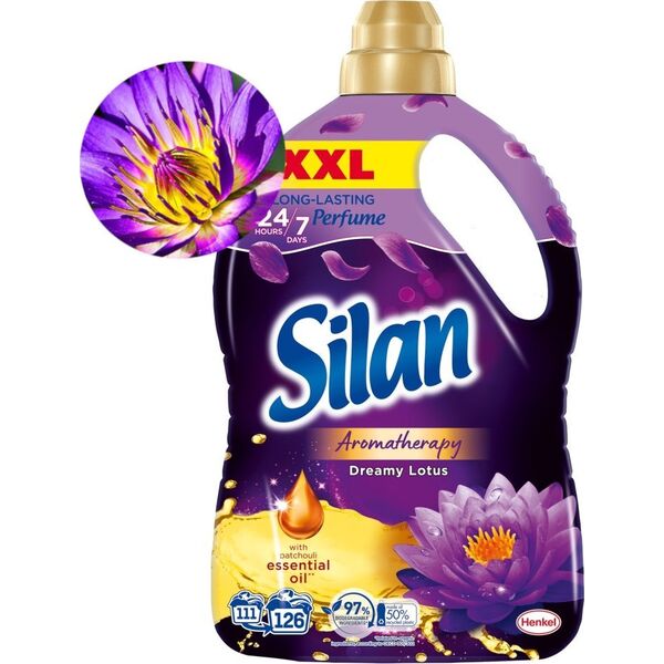 Płyn do płukania Silan 2x Płyn do płukania tkanin SILAN Aromatherapy Dreamy Lotus 126 prań 2,772l