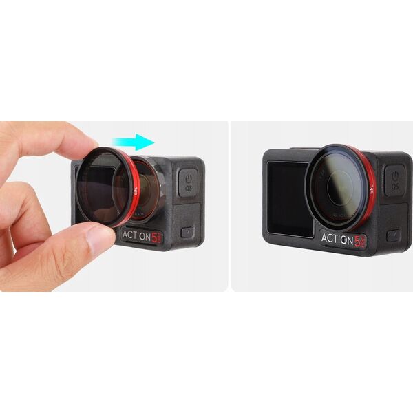 Filtr Hybrydowy 2w1 Polaryzacyjny Pl Nd32 Do Dji Osmo Action 5 Pro / 5pro / 4 / 3 / Fi903-32p