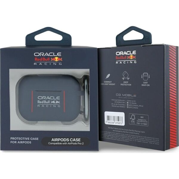 Etui Red Bull Silicone Logo & Lines do    AirPods Pro 2 granatowy