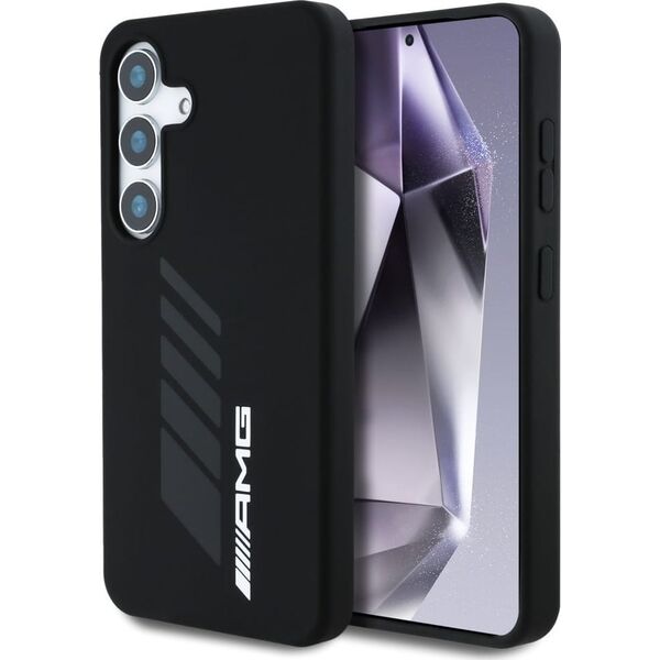 Etui AMG Oversize Rhombs MagSafe do       Samsung Galaxy S25 czarny