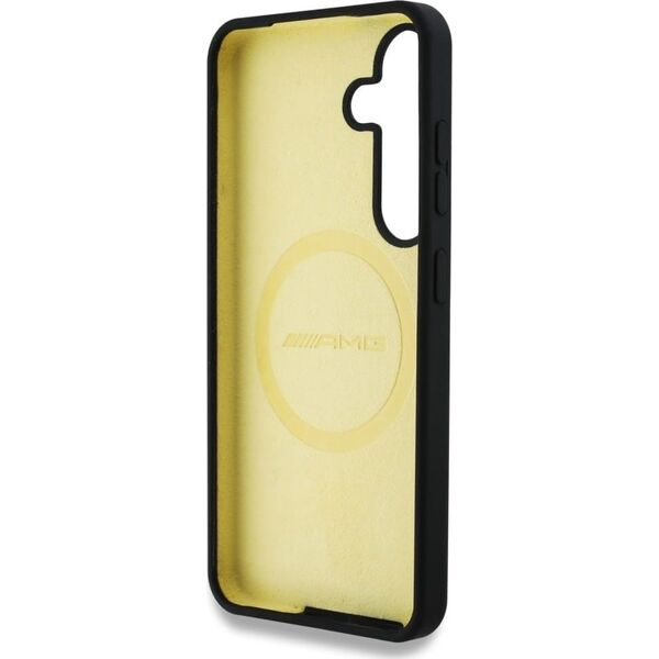Etui AMG Oversize Rhombs MagSafe do       Samsung Galaxy S25 czarny