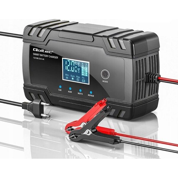 Inteligentna mikroprocesorowa ładowarka 12V 8A | 24V 4A |Prostownik z funkcjš naprawy do akumulatora AGM GEL | LCD