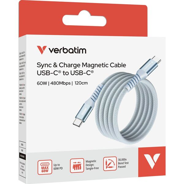 Verbatim 31852 kabel USB USB 2.0 1,2 m USB C Niebieski