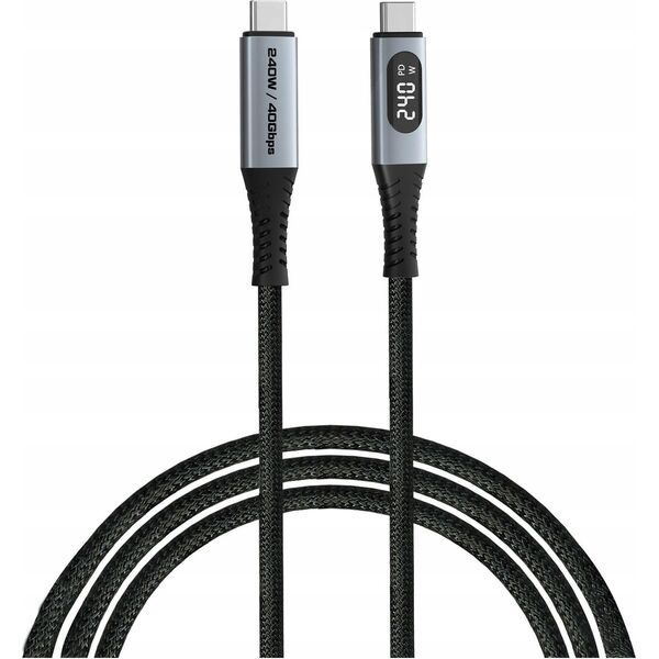 Verbatim 31849 kabel USB USB4 Gen 2x2 1,2 m USB C Czarny