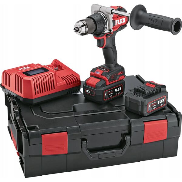 Cordless drill/driver FLEX DD 2G 18.0 EC HD 2x5Ah Turbo