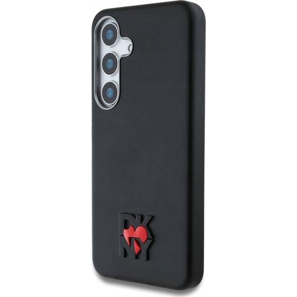 DKNY Leather Heart of NY Case for Samsung Galaxy S25 Black