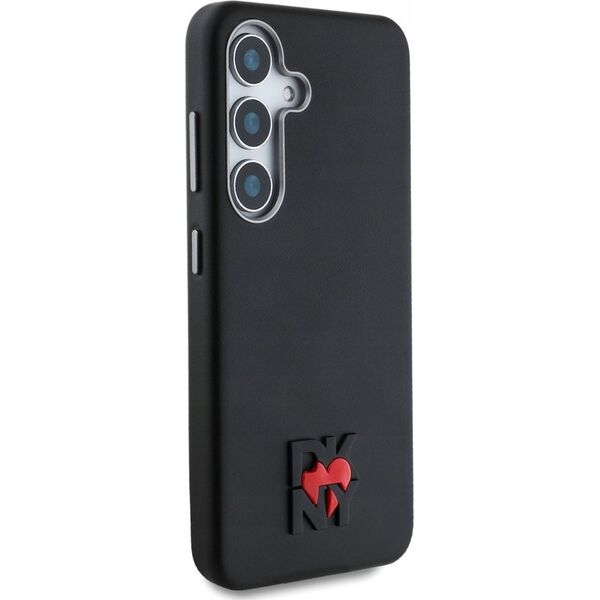 DKNY Leather Heart of NY Case for Samsung Galaxy S25 Black
