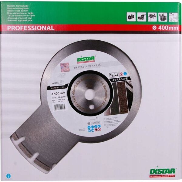 DISTAR DIAMOND BLADE BESTSELLER ABRASIVE 400 x 3.5/2.5 x 25.4mm