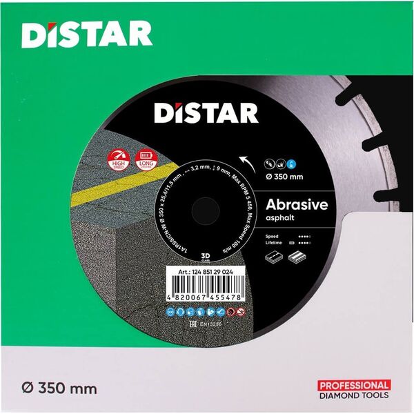 DISTAR DIAMOND BLADE BESTSELLER ABRASIVE 350 x 3.2/2.2 x 25.4mm