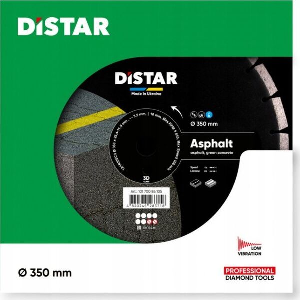 DISTAR DIAMOND BLADE ASPHALT 400 x 3.5/2.5 x 25.4mm
