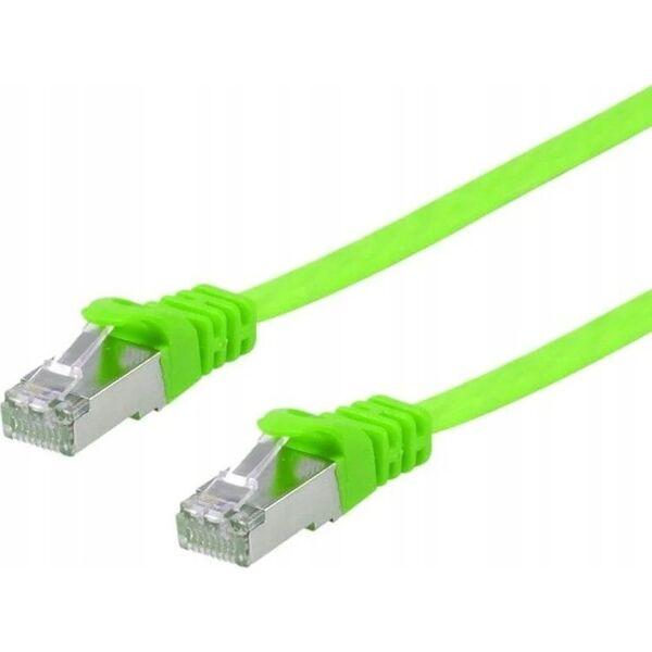 Equip Equip Patchkabel Cat6A  U/FTP 2xRJ45  3.00m grün  Flach LSZH