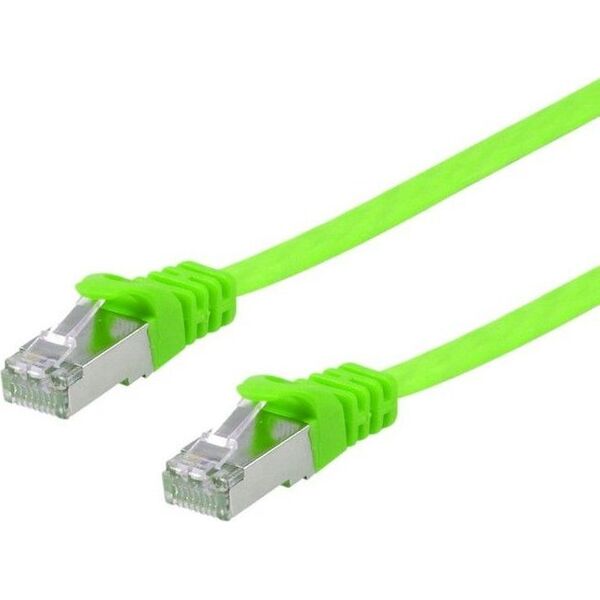 Equip Equip Patchkabel Cat6A  U/FTP 2xRJ45  3.00m grün  Flach LSZH