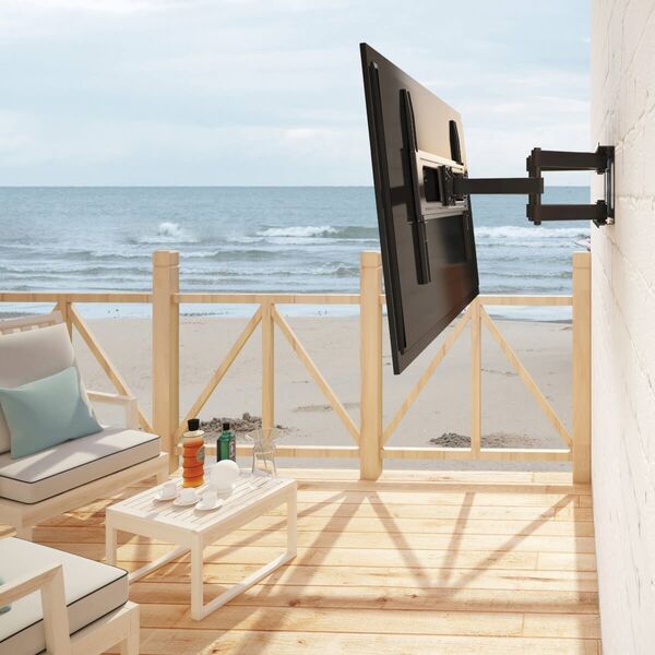Eaton Eaton Tripp Lite Series TV Wall Mount Outdoor Full-Motion with Fully Articulating Arm for 37" to 80" Flat-Screen Displays - Klammer - Voll beweglich - fur TV / Bildschirm - Stahl - Schwarz - Bildschirmgrosse: 94-203 cm (37"-80") - Montageschnittste